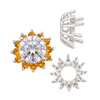 Round Cluster Tops (8-12 Side Stones | 4.00 mm - 8.00 mm)