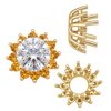 Round Cluster Tops (8-12 Side Stones | 4.00 mm - 7.00 mm)