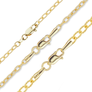 Finished Textured Cable Bracelet in 14K Yellow Gold (1.90 mm - 3.35 mm)