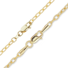 Finished Textured Cable Necklace in 14K Yellow Gold (1.90 mm - 2.30 mm)