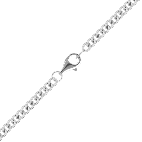 Finished Curb Chain in Platinum (1.00 mm - 1.80 mm)