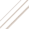 Bulk / Spooled Curb Chain in Platinum (1.00 mm - 2.70 mm)