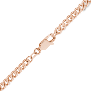 Finished Classic Curb Anklet in 14K Pink Gold (1.23 mm - 3.40 mm)