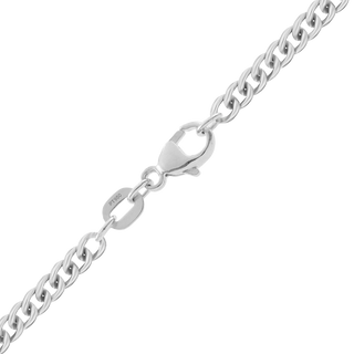 Finished Curb Bracelet in Platinum (1.00 mm - 2.70 mm)