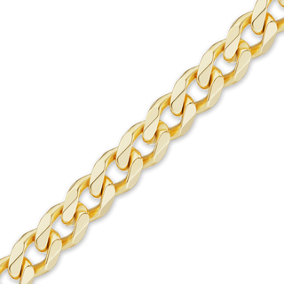 Bulk / Spooled Curb Chain in 10K Yellow Gold (Cuban) (3.40 mm - 11.00 mm)