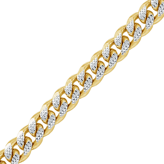 Bulk / Spooled Classic Curb Chain in 14K Two Tone Gold (2.40 mm - 3.40 mm)