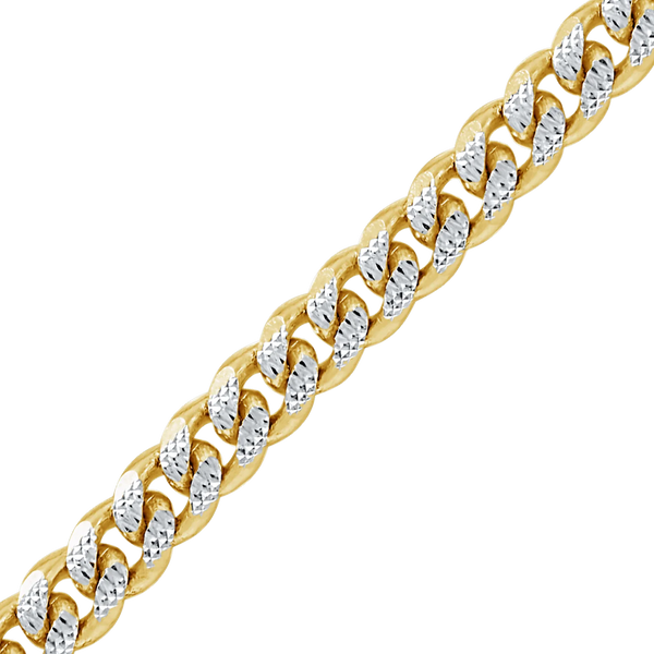 Bulk / Spooled Classic Curb Chain in 14K Two Tone Gold (2.40 mm - 3.40 mm)