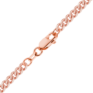 Finished Classic Curb Anklet in 14K Pink Gold (1.23 mm - 3.40 mm)