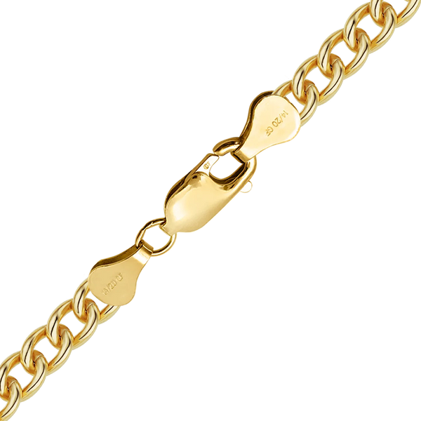 Finished Light Round Curb Bracelet in 14K Gold-Filled (3.50 mm - 10.80 mm)