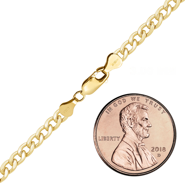 Finished Curb Bracelet in 14K Gold-Filled (1.60 mm - 5.70 mm)
