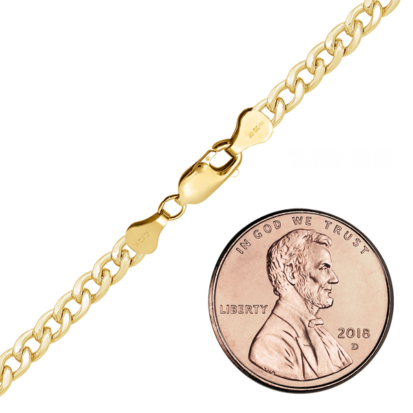 Finished Curb Bracelet in 14K Gold-Filled (1.60 mm - 5.70 mm)
