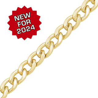 Bulk / Spooled Curb Chain in 14K Gold-Filled (1.60 mm - 5.70 mm)