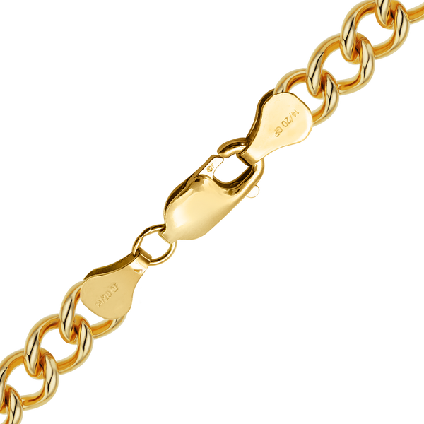 Finished Light Round Curb Anklet in 14K Gold-Filled (3.50 mm - 10.80 mm)