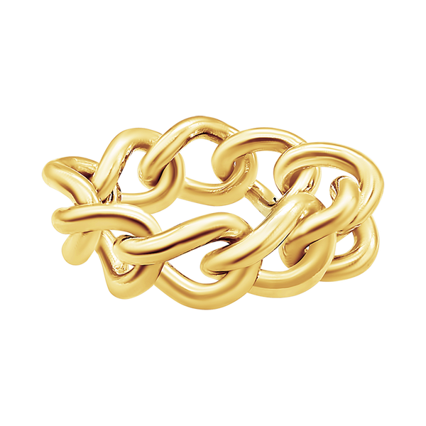 Curb Chain Ring in Gold-Filled (Sizes 4-12) (9.2 mm)