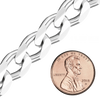 Bulk / Spooled Classic Curb Chain in Sterling Silver (0.90 mm - 11.00 mm)