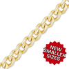Bulk / Spooled Hollow Curb Chain in 14K Yellow Gold (1.80 mm - 7.30 mm)