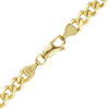 Finished Semi-Solid Curb Bracelet in 14K Yellow Gold (1.80 mm - 7.30 mm)