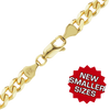 Finished Hollow Curb Bracelet in 14K Yellow Gold (1.80 mm - 7.30 mm)