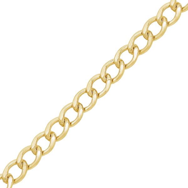 Bulk / Spooled Light Flat Curb Chain in 14K Gold-Filled (4.30 mm - 10.80 mm)