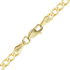 Finished Light Curb Bracelet in 14K Yellow Gold (2.80 mm - 7.30 mm)