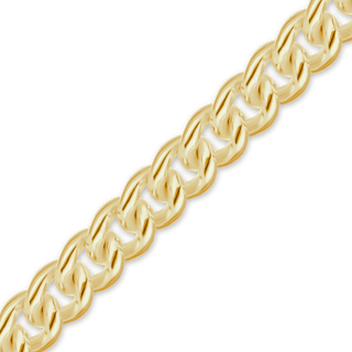 Bulk / Spooled Medium Round Curb Chain in 14K Yellow Gold (2.10 mm - 4.10 mm)