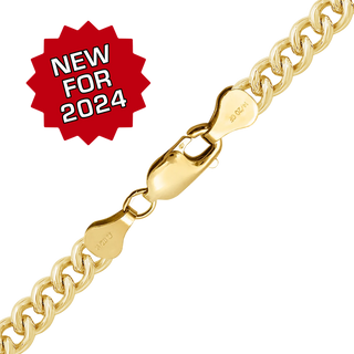 Finished Round Tall Curb Necklace in 14K Gold-Filled (1.50 mm - 6.50 mm)