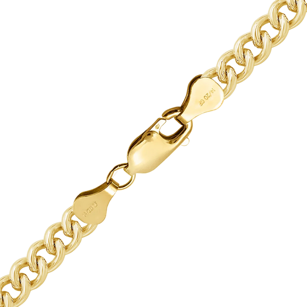 Finished Round Tall Curb Necklace in 14K Gold-Filled (1.50 mm - 6.50 mm)