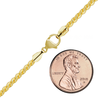 Carolina WR Chain in 14K Yellow Gold