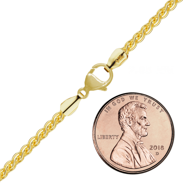 Carolina WR Chain in 14K Yellow Gold