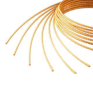 Yellow Gold-Filled Round Glitter Wire