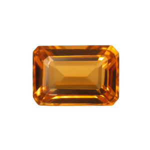 Emerald Shape Citrine - November Birthstones