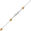 Bulk / Spooled Diamond by the Yard Cable Chain in 14K White Gold (Diamond Bezel: Every 1.5")