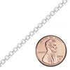 Bulk / Spooled Classic Bizmark Chain in Sterling Silver (1.70 mm - 5.60 mm)