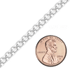 Bulk / Spooled Classic Bizmark Chain in Sterling Silver (1.90 mm - 5.60 mm)
