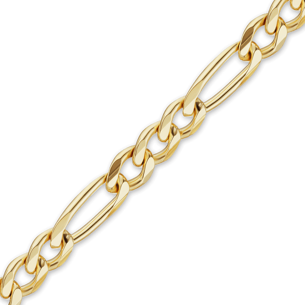 Bulk / Spooled Classic Figaro Hollow Chain in 14K Yellow Gold (4.80 mm - 6.60 mm)