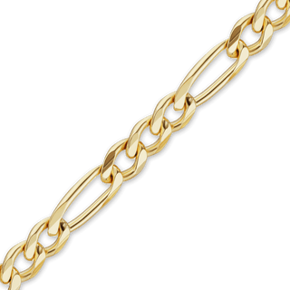 Bulk / Spooled Classic Figaro Hollow Chain in 14K Yellow Gold (4.80 mm - 6.60 mm)