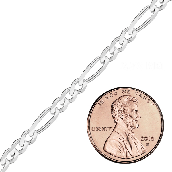 Bulk / Spooled Classic Figaro Chain in Sterling Silver (1.30 mm - 11.00 mm)