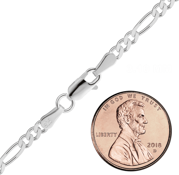 Tierney FG Chain in Sterling Silver (3.10 mm)