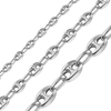 Bulk / Spooled Classic Puffed Mariner Link Semi-Solid Chain in Sterling Silver (4.50 mm - 8.00 mm)