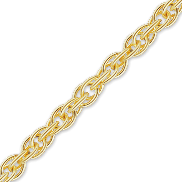 Bulk / Spooled Classic Machine Rope Chain in 14K Yellow Gold (0.80 mm - 2.00 mm)