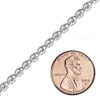 Bulk / Spooled Classic Wheat Chain in Sterling Silver (2.40 mm - 4.00 mm)