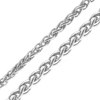 Bulk / Spooled Classic Wheat Chain in Sterling Silver (3.00 mm - 4.00 mm)