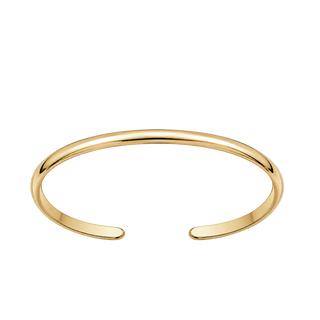 Domed Wire Cuff Bracelet in 14K Gold