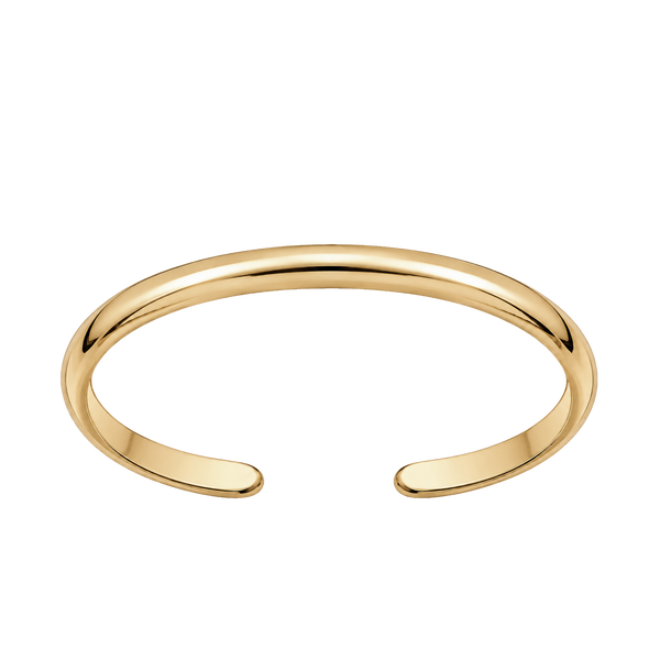 Domed Wire Cuff Bracelet in 14K Gold