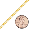 Bulk / Spooled Curb Chain in 10K Yellow Gold (Cuban) (3.40 mm - 9.00 mm)