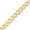 Bulk / Spooled Hollow Curb Chain in 14K Yellow Gold (6.00 mm - 7.30 mm)