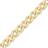 Bulk / Spooled Hollow Curb Chain in 14K Yellow Gold (1.80 mm - 7.30 mm)