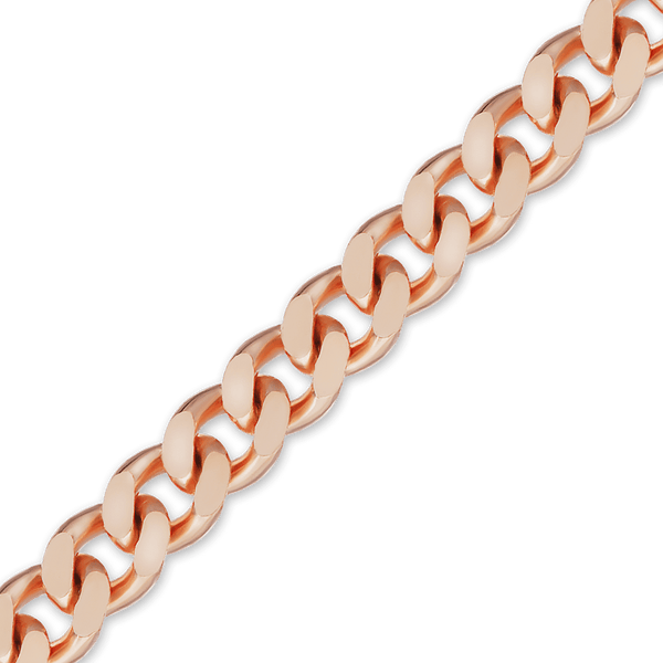 Bulk / Spooled Classic Curb Chain in 14K Pink Gold (1.23 mm - 3.40 mm)