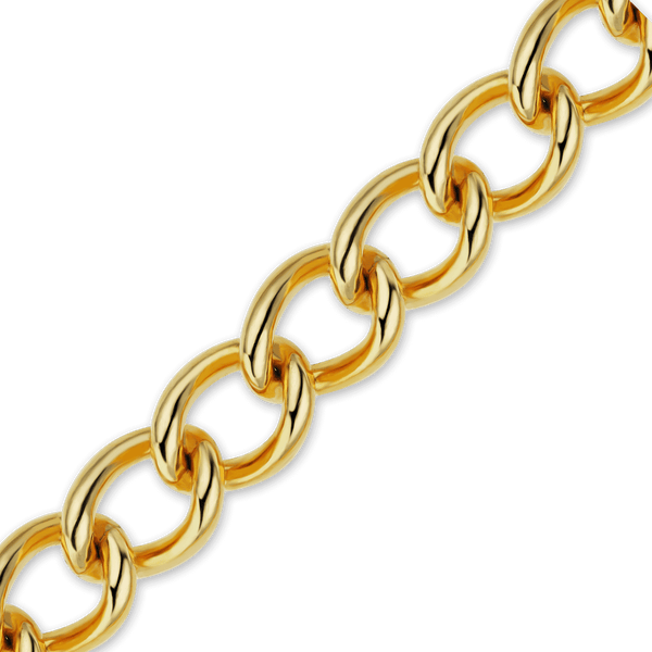 Bulk / Spooled Light Round Curb Chain in 14K Gold-Filled (3.50 mm - 10.80 mm)