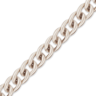 Bulk / Spooled Curb Chain in Platinum (1.00 mm - 2.70 mm)